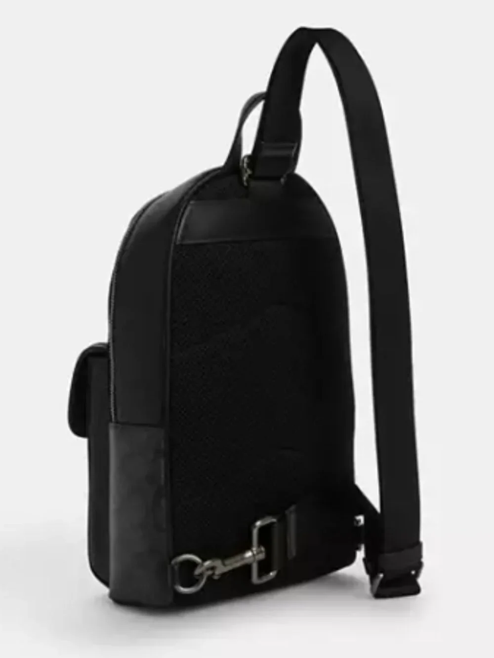 COACH Turnlock Sling Pack in Signature Canvas Black NWT